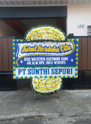 Papan Bunga Duka di Kelapa Tiga
