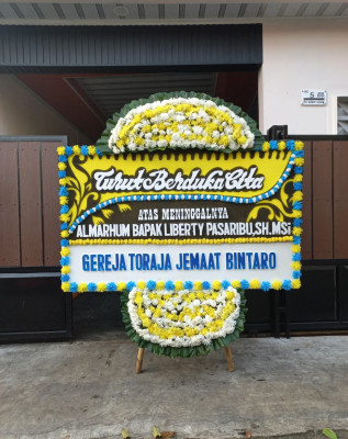 Papan Bunga Duka di Kelapa Tiga